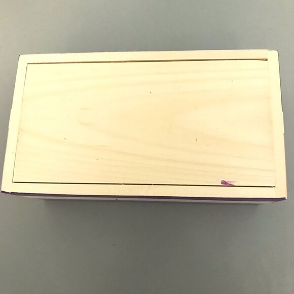 Handcrafted jewelry/trinket box, purple - Picture 8 of 8